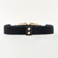 Symmetrical Zinc Alloy Buckle PU Leather Belt