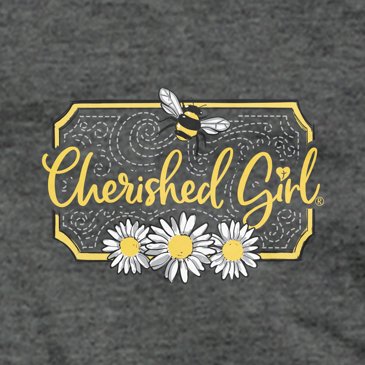 Cherished Girl Womens T-Shirt Bee Happy