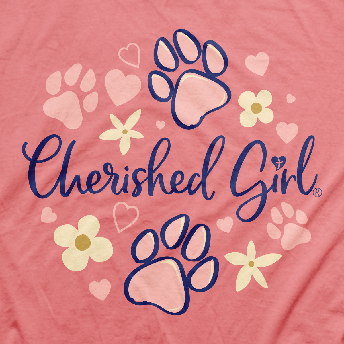 Cherished Girl Womens T-Shirt My Dog