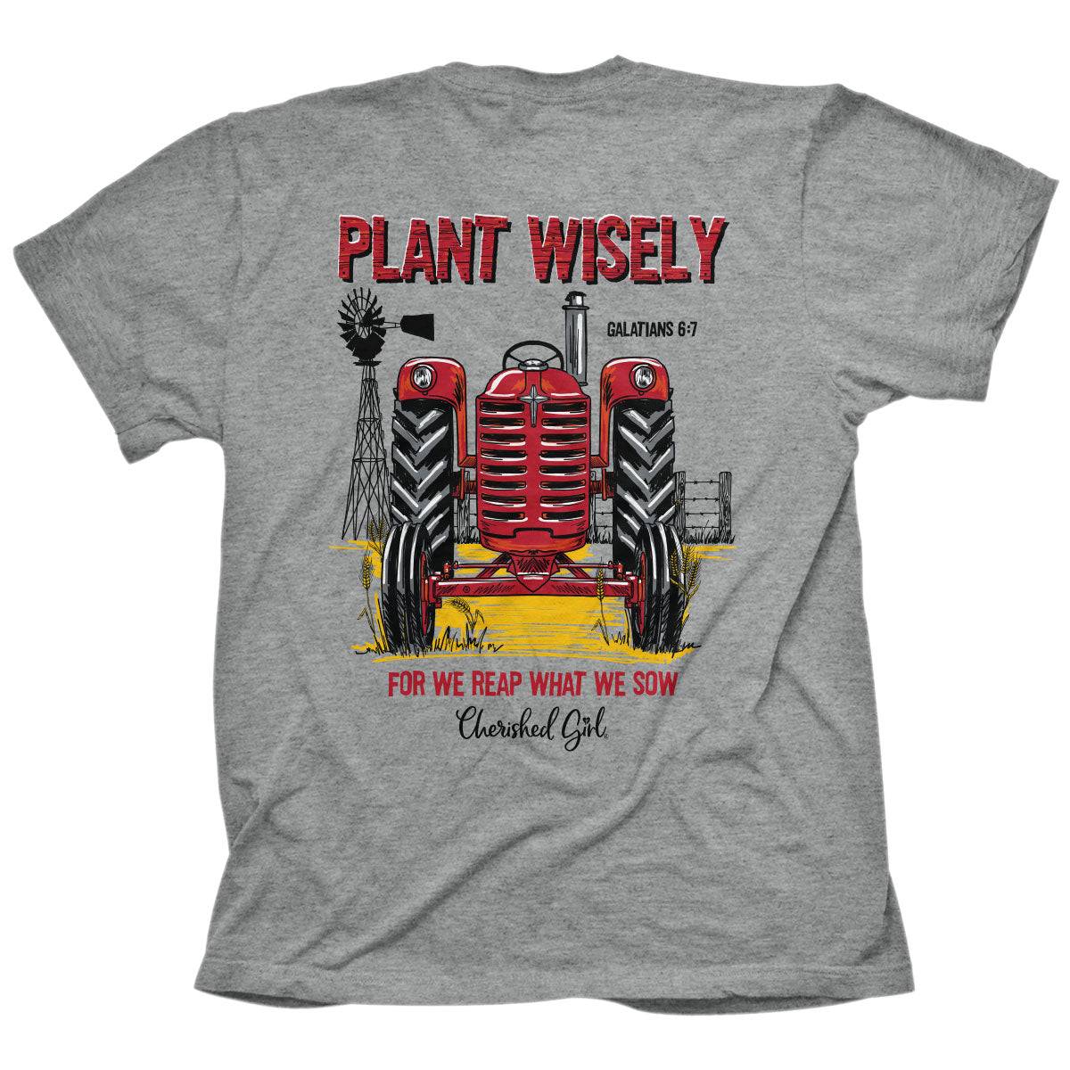 Cherished Girl Womens T-Shirt Plant Wisely