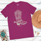 grace & truth Womens T-Shirt Cowboy Boot