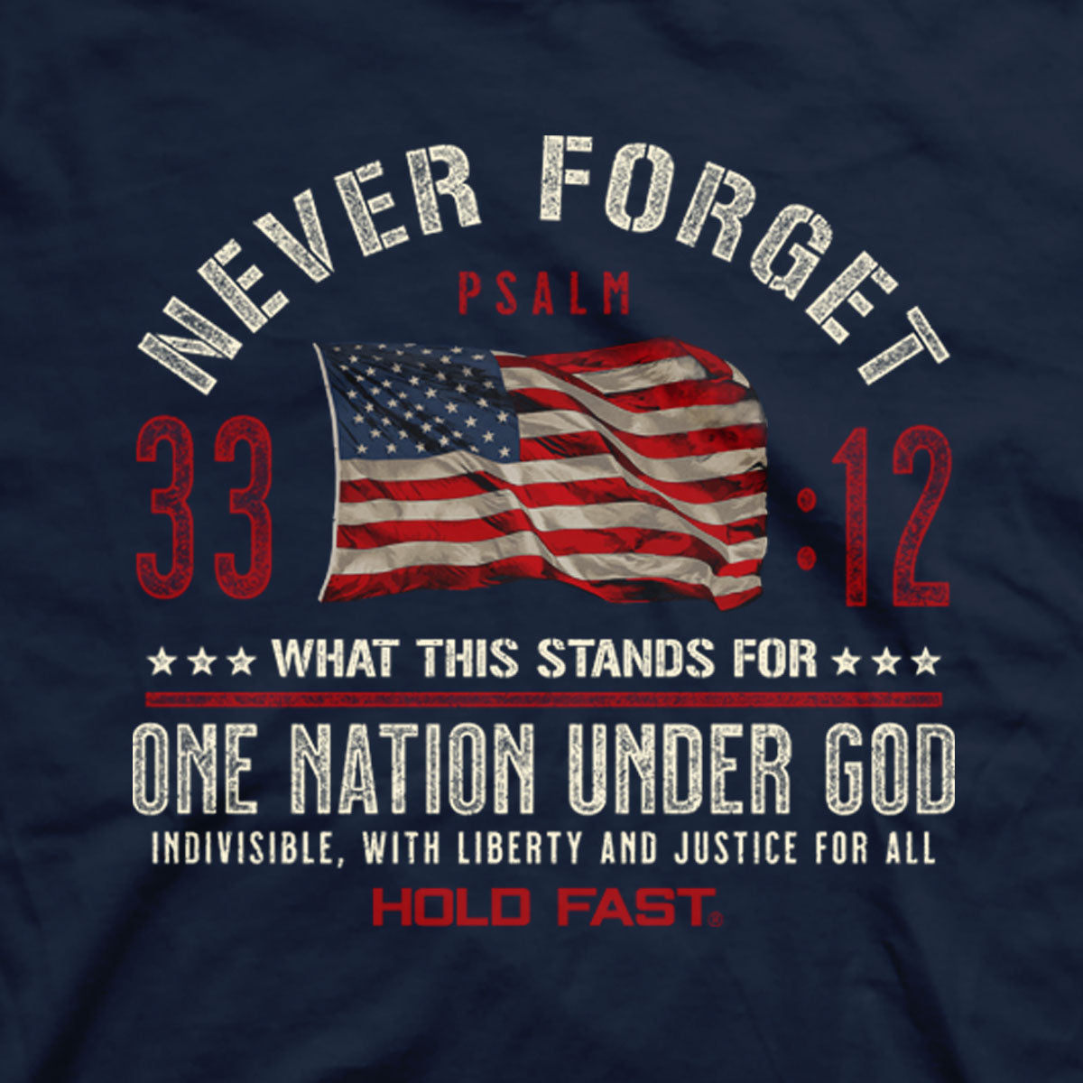 HOLD FAST Mens T-Shirt Never Forget