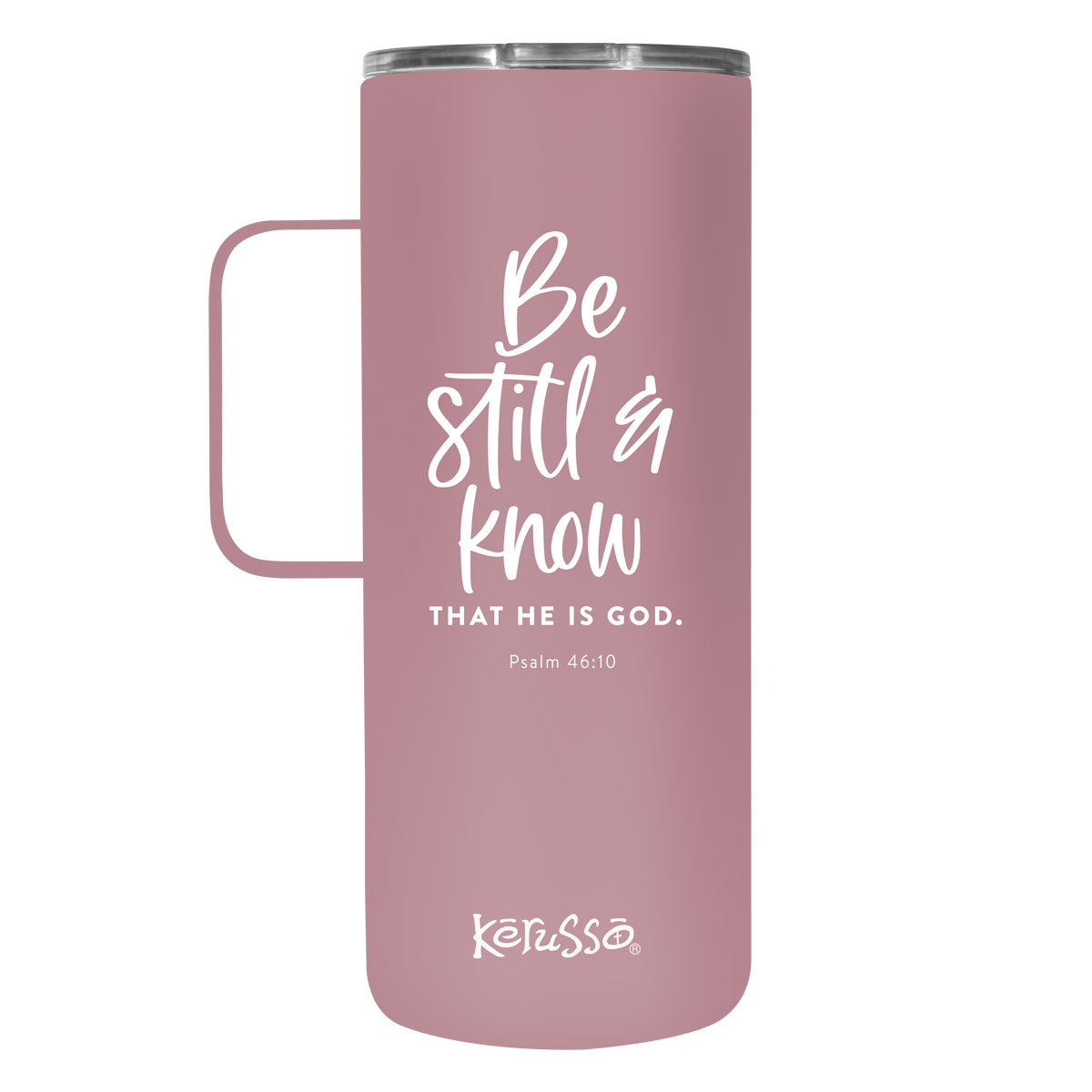 Kerusso 22 oz Stainless Steel Mug With Handle Be Still & Know