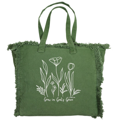 grace & truth Tote Bag Grow In God's Grace