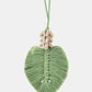 Leaf Macrame Pendant Necklace
